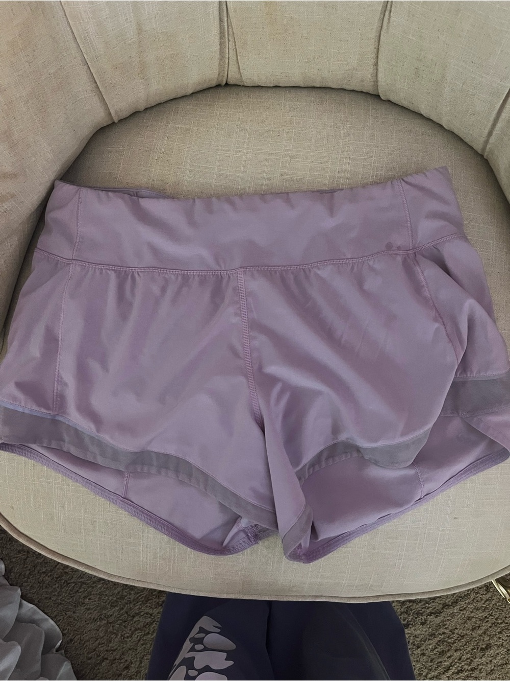 Lululemon size 6 Women’s Lavender Athletic Shorts - Lightweight Running Shorts